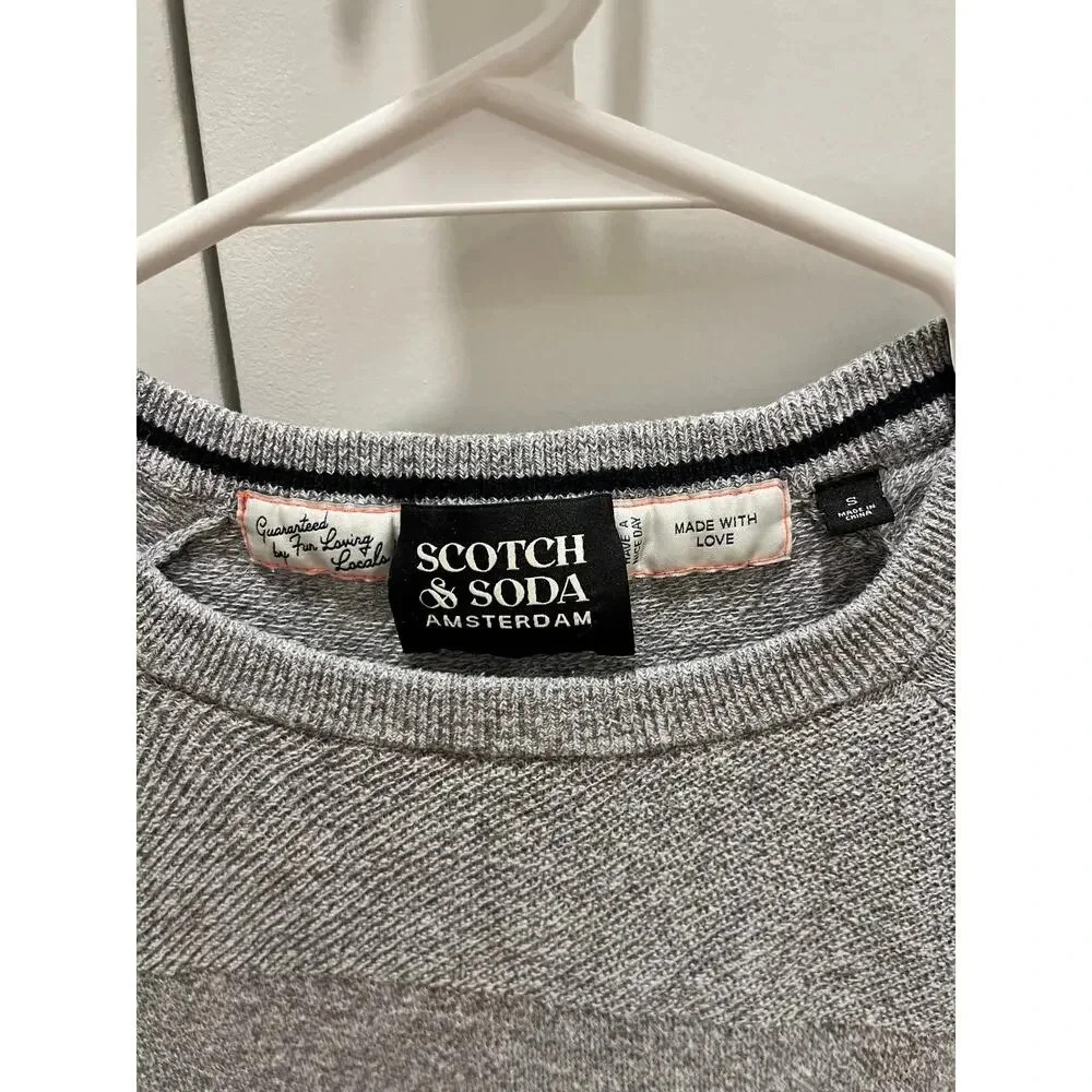 Scotch & Soda Amsterdam Mens Long Sleeve Linen Blend Pullover Sweater small - Picture 2 of 4